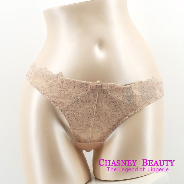 Chasney Beauty玫瑰粉蕾絲丁褲S-L(玫瑰粉)