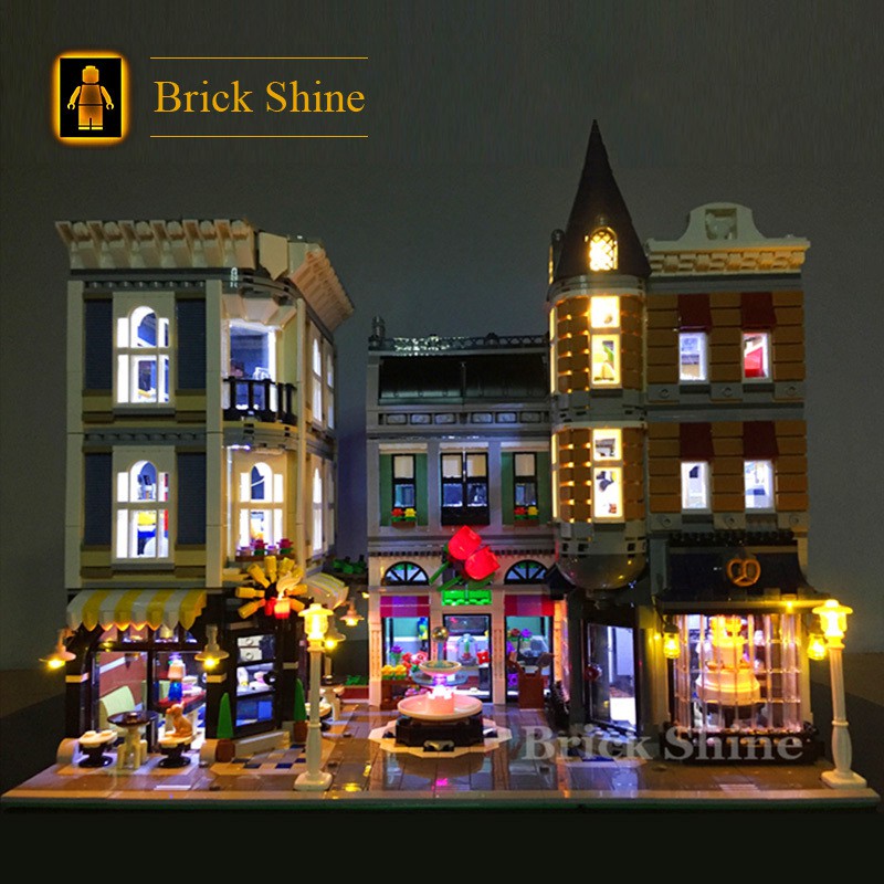 現貨【BRICK SHINE】【燈組】無主體 適用 樂高 LEGO 10255 10周年廣場 街景 全新未拆  BS燈組