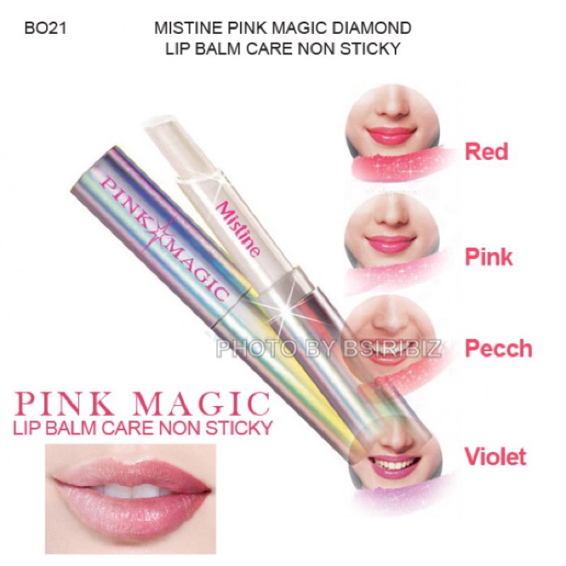 「全新」Mistine pink magic diamond lip 鑽石變色唇膏
