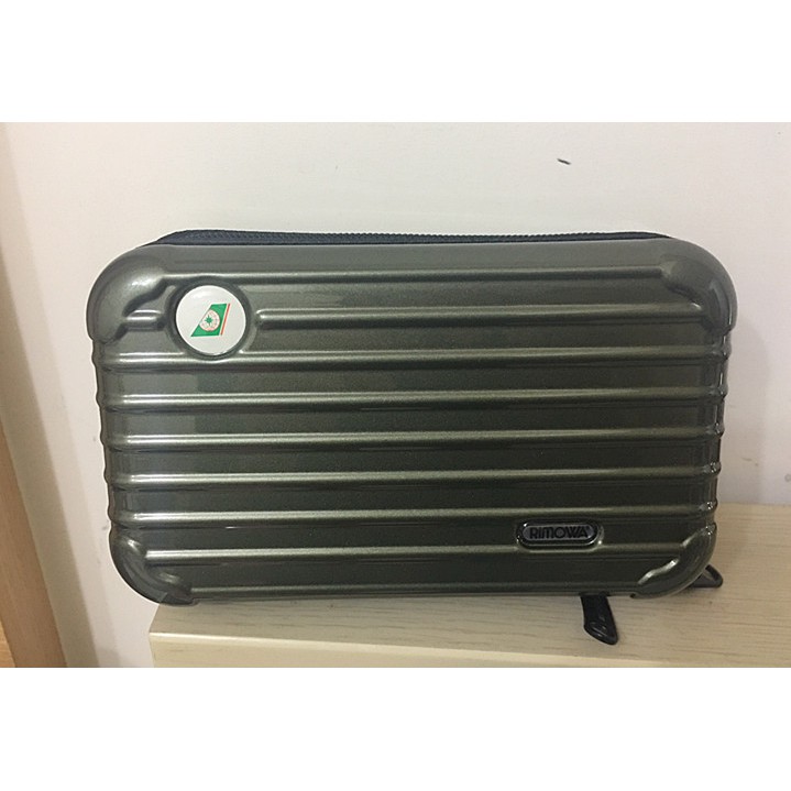 全新長榮航空rimowa 旅行過夜包小行李箱可當防撞置物盒收納盒 墨綠色 蝦皮購物