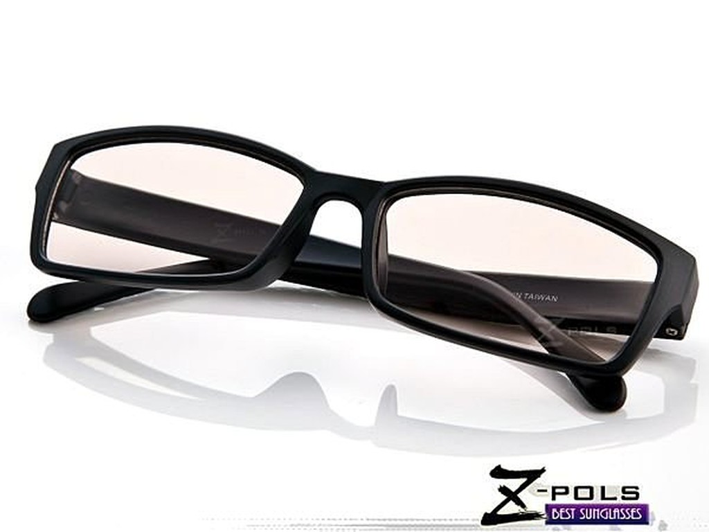 濾藍光最佳利器！ 經典質感黑(韓流格紋圖騰)MIT視鼎Z-POLS專業設計PC材質 濾藍光眼鏡