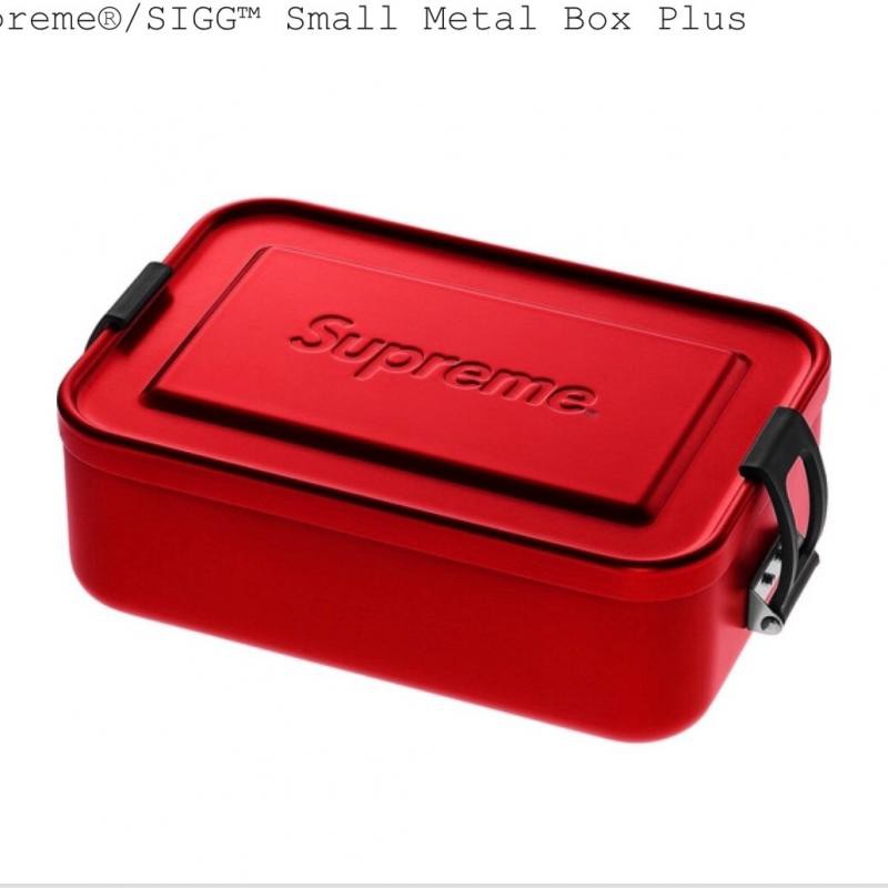 【現貨】 Supreme SIGG™ Metal Box Plus Small 鐵盒 便當盒 小 春夏 SS18