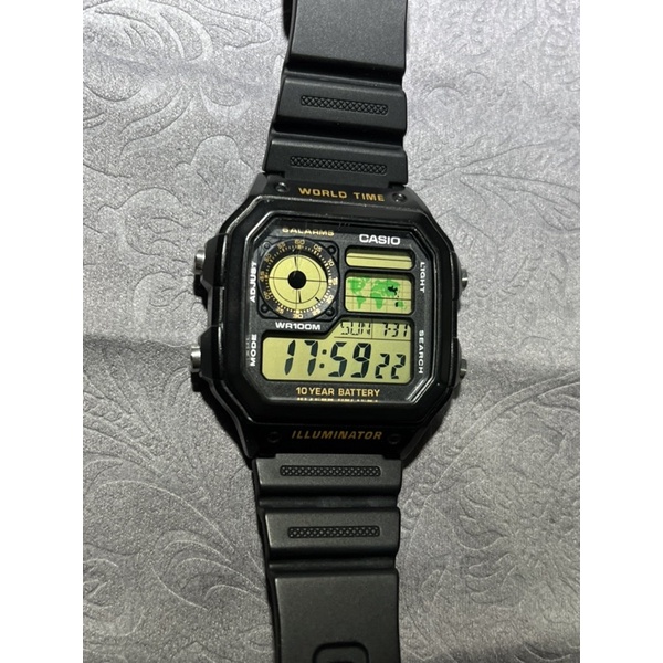 CASIO AE-1200WH 十年電力