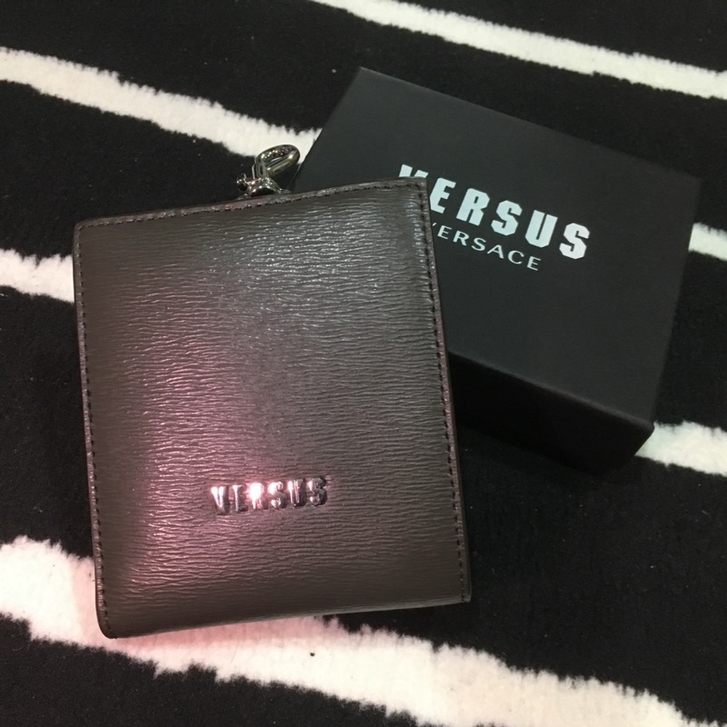 Versace凡賽斯副牌Versus 男用零錢包皮夾（夜幕綠色）