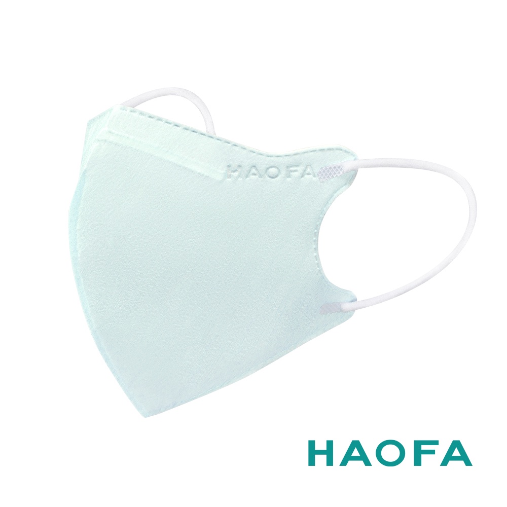 HAOFA氣密型柔光99%防護醫療N95口罩-薄荷沁藍-XS(10入)
