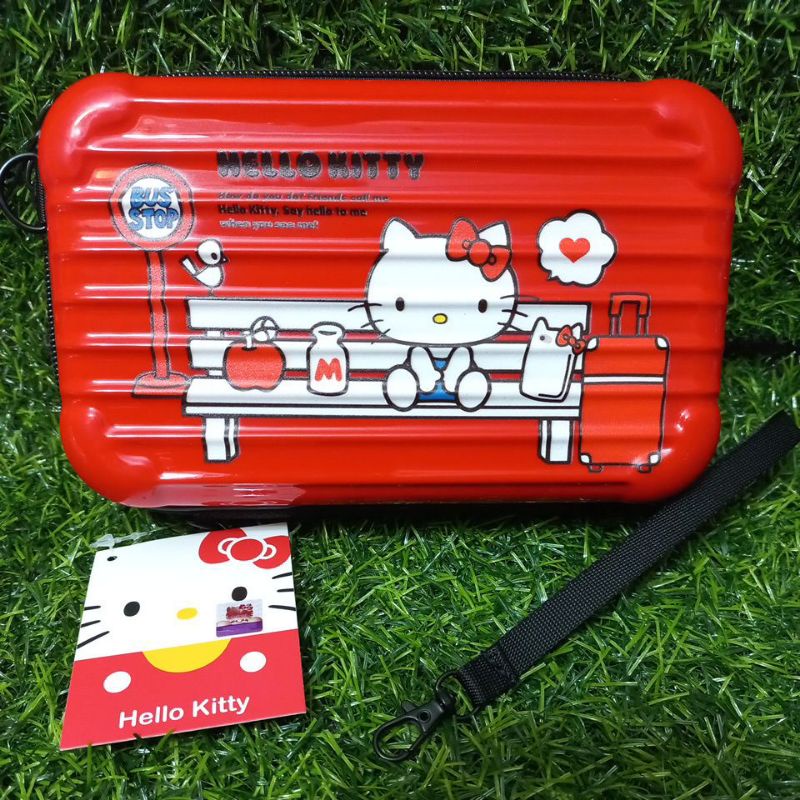 🎀正版 三麗鷗 Hello Kitty 行李箱 收納盒 化妝包 收納包 硬殼包 相機包 零錢包 隨身包 萬用包 旅行包