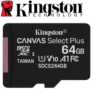 Kingston 金士頓 64GB microSDXC TF UHS-I U1 C10 記憶卡 SDCS2/64G