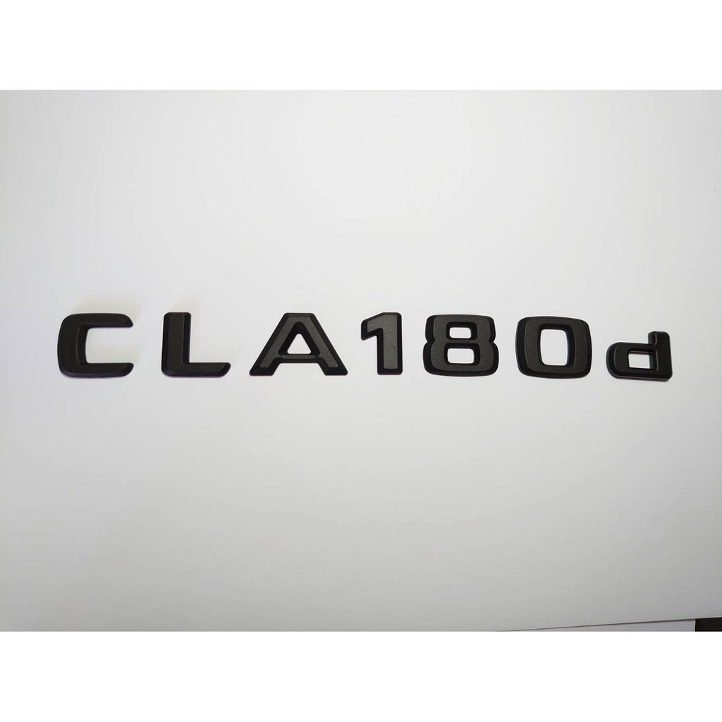 圓夢工廠 BENZ 賓士 CLA C118 X118 CLA180d 2019~on 尾門 消光黑 字貼字標標誌 同原廠