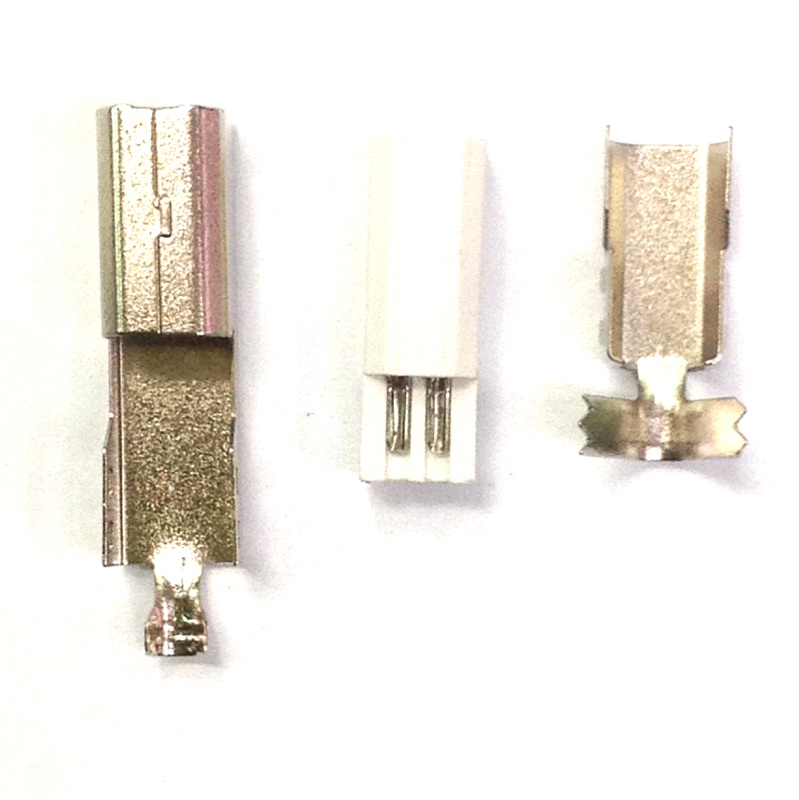 【浩洋電子】B型 方頭 USB 三件式接線公頭 B型 USB焊接公頭《莆洋 0499》