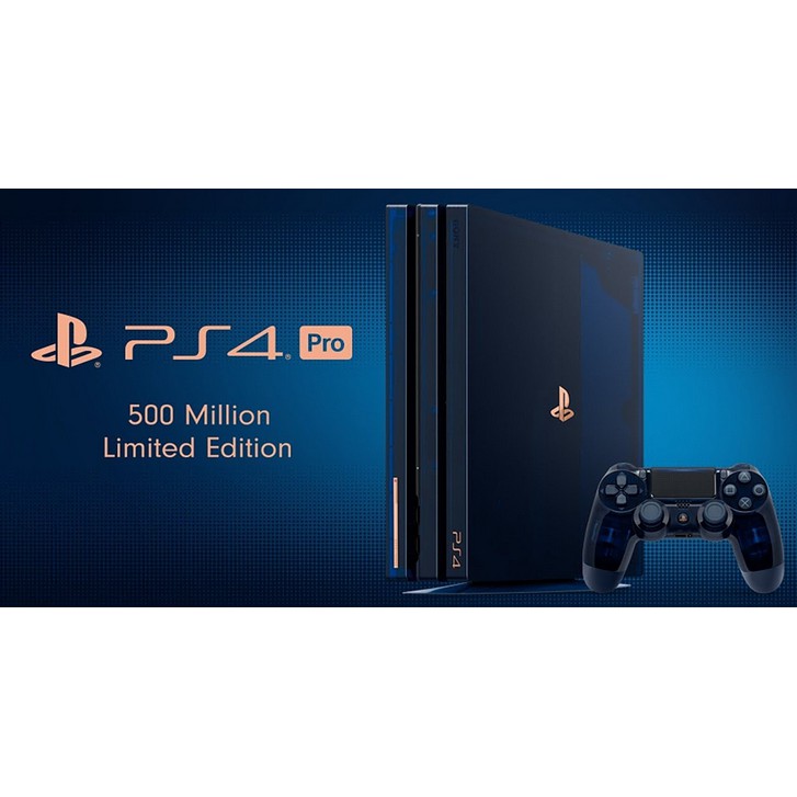PS4 5億台限量紀念版 PRO 500 Million Limited Edition(主機+雙把手+耳機大全套)