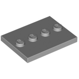 Lego 樂高 淺灰色 平板附顆粒 Tile Mod 3x4 Stud 6079461 88646