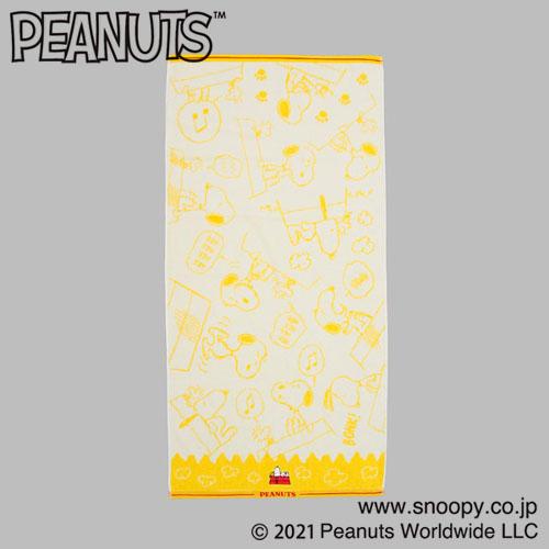 §A-mon日本雜貨屋§可愛日本正版PEANUT史努比SNOOPY 60×120cm大浴巾沙灘巾花生漫畫 西川 現貨