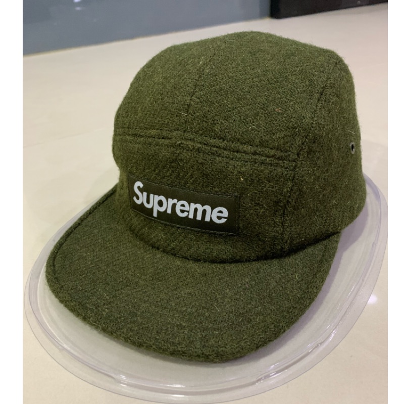 全新正品 SUPREME 深綠色 五分割帽 老帽 棒球帽 鴨舌帽 網帽 box logo 2399元 6panel 羊毛