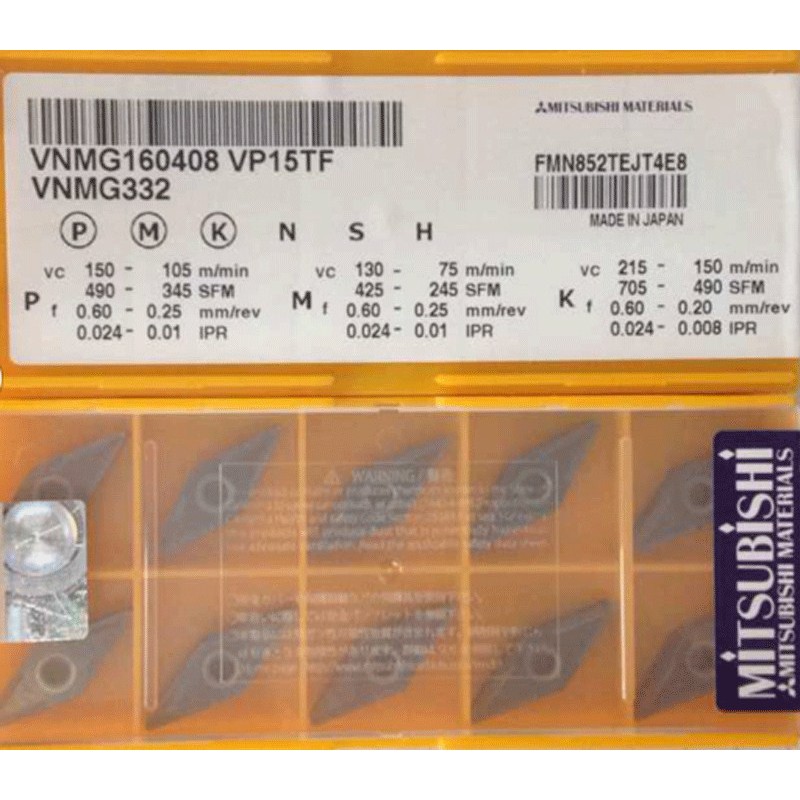 三菱Mitsubishi刀片 VNMG160408 VP15TF 價格請來電或留言洽詢