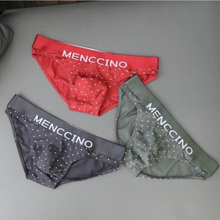 MENCCINO 男生三角褲 純棉青年低腰內褲 星空印花三角褲 性感透氣內褲