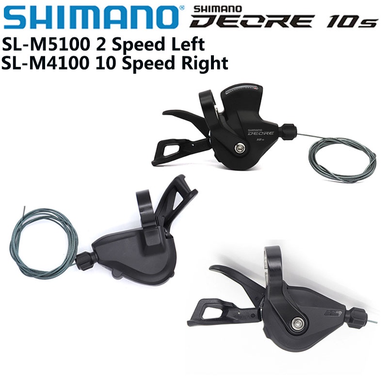 Shimano DEORE M4100 右 10 速變速桿 SL m5100 2 速變速桿 Rapidfire Plus