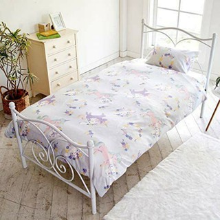 日本代購 三麗鷗 獨角獸 喜拿狗 大耳狗 單人床包 床單三件套組 寢具 床單 床包 枕頭套 床組