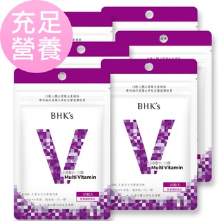 BHK's 綜合維他命錠 (30粒/袋)6袋組 官方旗艦店