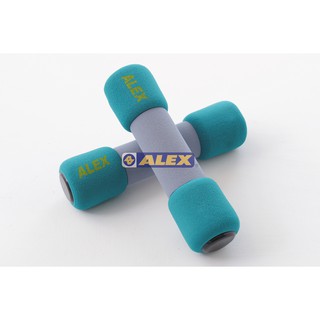 (布丁體育)公司貨附發票 ALEX C-0705 韻律啞鈴 藍綠色 一盒2入共5磅/2.25公斤(每個2.5磅) c07