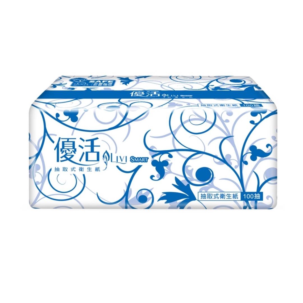【Livi 優活】抽取式衛生紙(100抽30包)下單一次限購1箱/多箱請分開下單.超商取貨材積限制會改變外箱