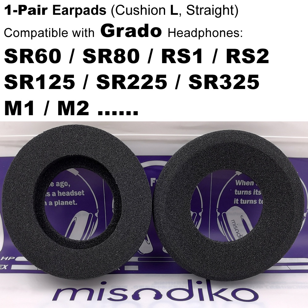 Misodiko 泡沫耳墊更換適用於 Grado SR60、SR80、RS1、RS2、SR125、SR225、SR325