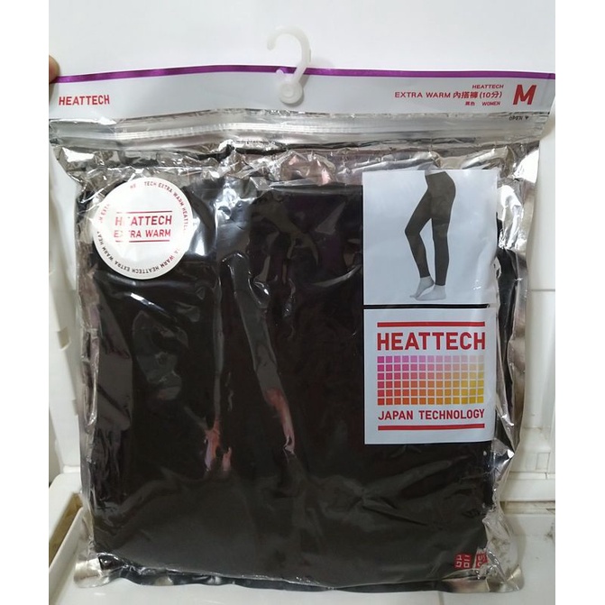 Uniqlo  HEATTECH EXTRA WARM黑色發熱內搭褲（10分）M號 全新 原價790元（約3.5折）