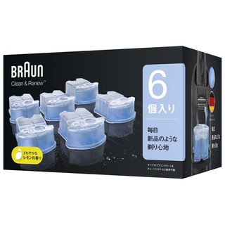 德國 百靈 BRAUN 電動刮鬍刀匣式清潔液 全系列 半年份 1組6入 自動洗淨用 清潔液 CCR6