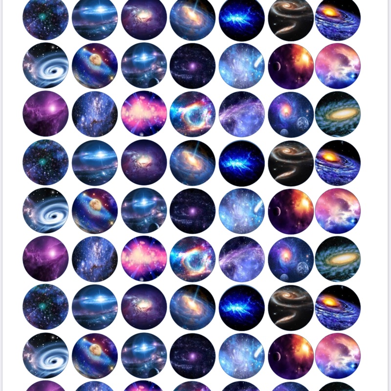甜點物語 快速代印 星空系列 直徑2 5cm 星空棒棒糖紙星空棒棒糖模紙威化紙代印糯米紙糖霜紙代印 蝦皮購物