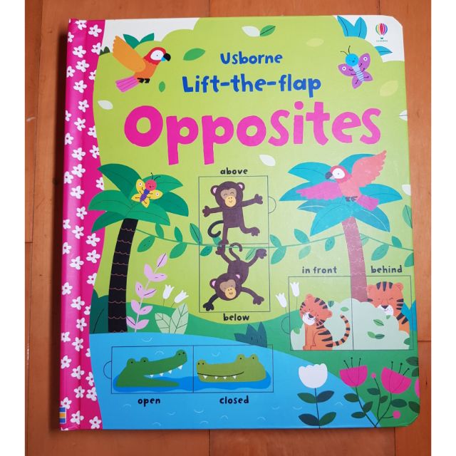 Usborne Lift The Flap Opposites 相反詞翻翻書 蝦皮購物