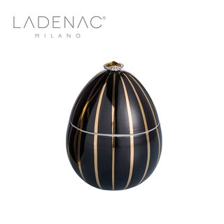 西班牙皇室香氛 LADENAC 法貝熱彩蛋 黑鑽金紋 BLACK GOLD STRIPES 220克 香氛蠟燭 廠商直送