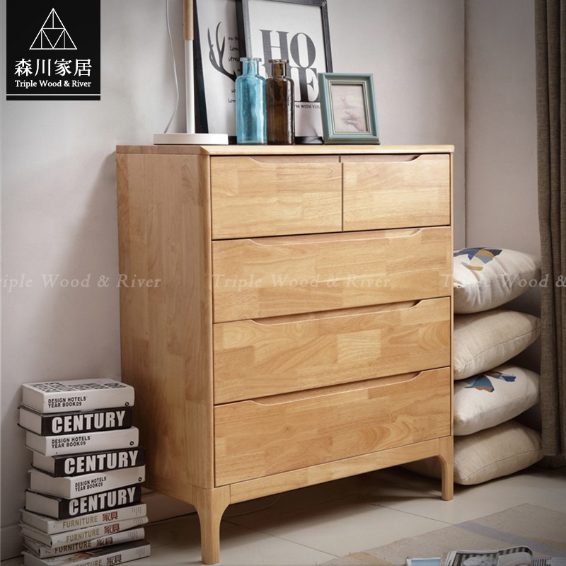 森川家居 Nbf 20bf08 北歐簡約原木五斗櫃餐廳咖啡廳民宿 餐椅收納 美式設計loft品東西ikea 蝦皮購物