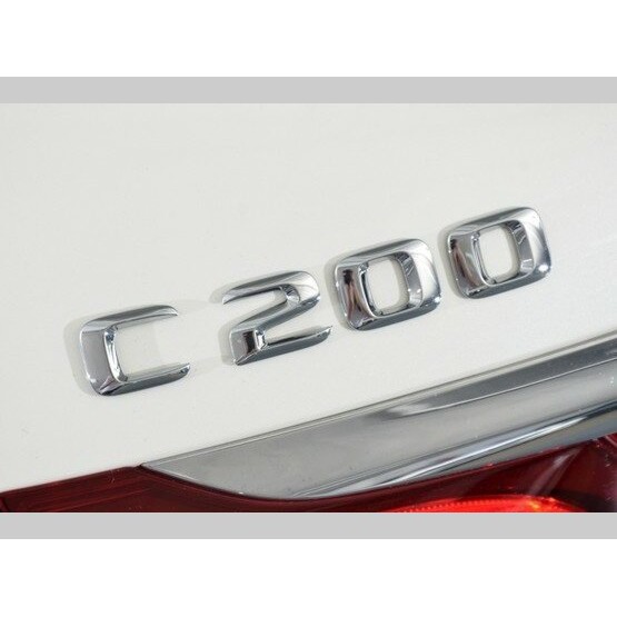 ~圓夢工廠~ Benz 賓士 2015~on C200 後車箱字貼 同原廠款式 鍍鉻銀 字體高度23mm