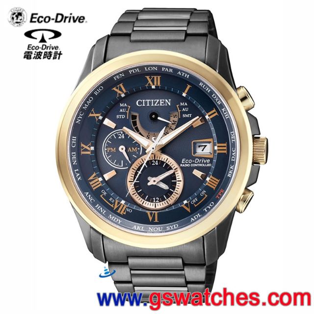 Eco-Drive光動能全球電波時計（citizen h820-r007629）保證書在（已過保）實際戴外出不超過10次