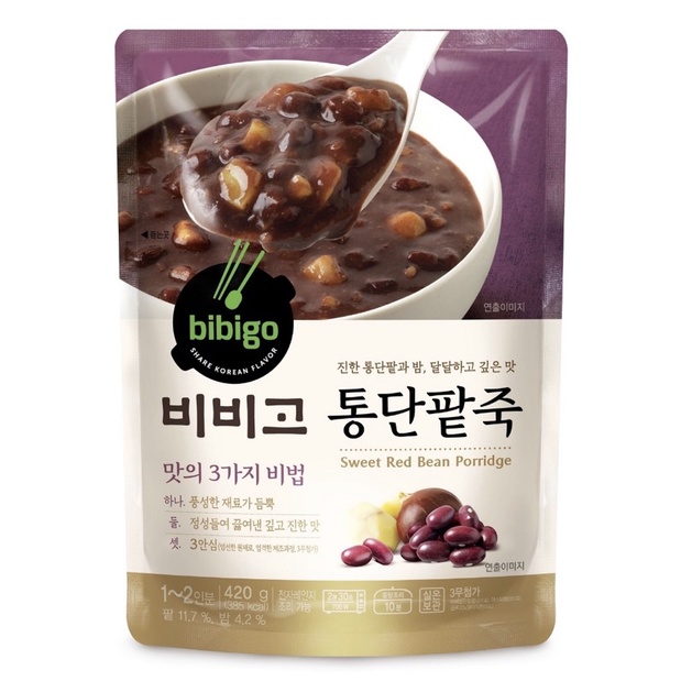 《韓妹子韓國代購》預購 韓版 必品閣系列 （Cj Bibigo）甜栗紅豆粥 420g