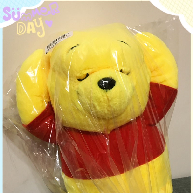 [錢沒有不見]日本景品 Winnie the Pooh 躺睡絨毛小熊維尼玩偶 40公分小熊維尼玩偶 小熊維尼娃娃
