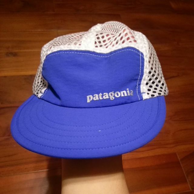 Patagonia 透氣網帽 跑步 透氣 藍 duckbill cap