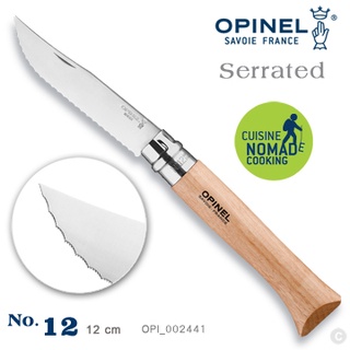 【LED Lifeway】OPINEL No.12 麵包刀 (公司貨-現貨) -齒刃折刀 #002441