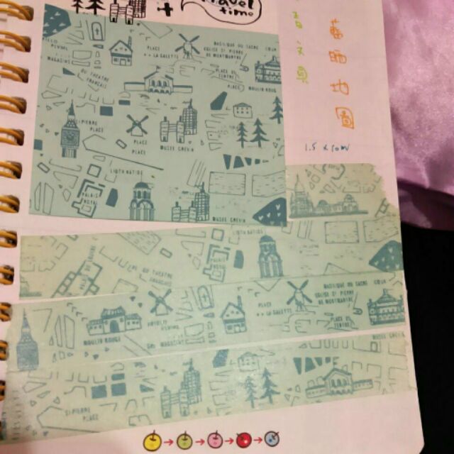 青青文具 藍晒地圖 紙膠帶分裝 100cm=一單位