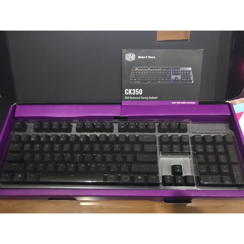 CoolMaster CK350 RGB 機械式鍵盤 電競鍵盤 茶軸（限定下單，never90147581790)