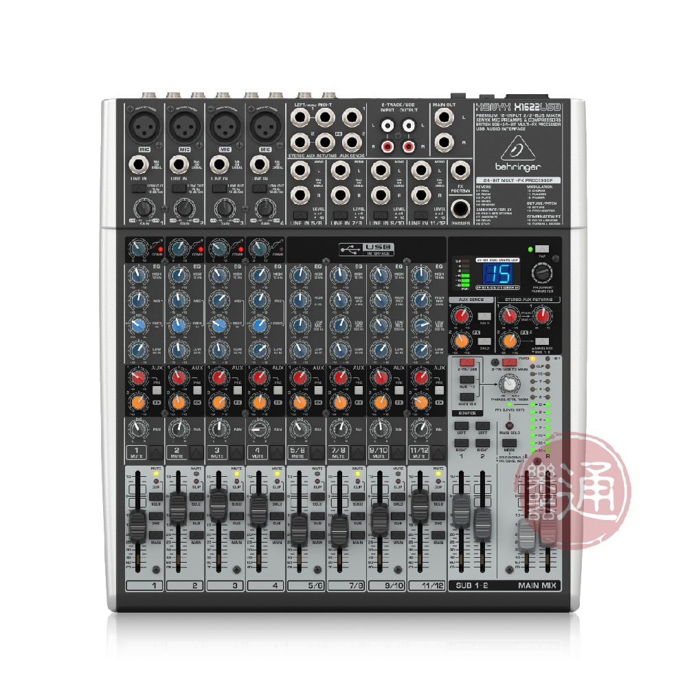 Behringer / X1622USB 12軌USB混音機【樂器通】