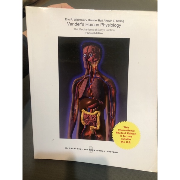 (保留)Vender’s human physiology人體生理學原文書 14版 ISBN 9781259251108