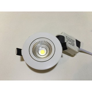 LED 3W COB崁燈 崁孔7cm 全鋁製 全套附專用變壓器 晶電晶片 保固一年 超亮 超越現有5W崁燈亮度