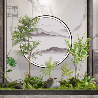 【模擬樹植物】假綠植盆栽 假樹可定製免費設計網紅模擬綠植造景組合新中式大型裝飾室內植物景觀