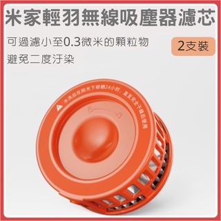 Xiaomi 超輕量無線吸塵器 濾芯 米家輕羽無線吸塵器濾芯 兩入 吸塵器濾芯 吸塵器 輕量無線吸塵器♾