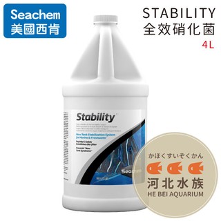 [ 河北水族 ] 美國 SEACHEM 西肯 【STABILITY全效硝化菌 4L】N-1129