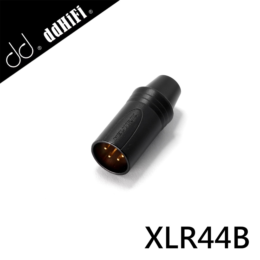 ddHiFi XLR44B 4.4mm平衡(母)轉XLR 4pin(公)轉接頭 傳統音響設備/桌上型平衡耳擴專用/XLR