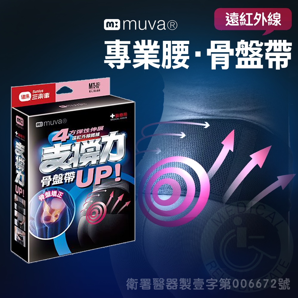 muva 遠紅外線專業腰・骨盤帶 S～XL  醫療級護腰 復健護腰 醫療護腰 SA2706