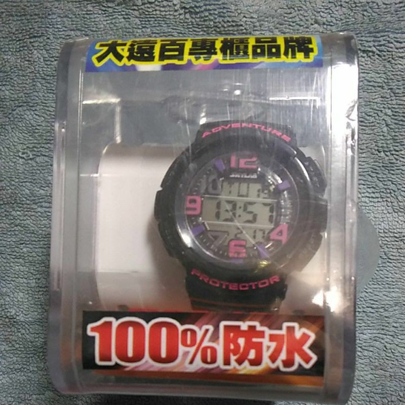 SKYLAB 防水電子錶  錶面3cm 未拆 （娃娃機商品）