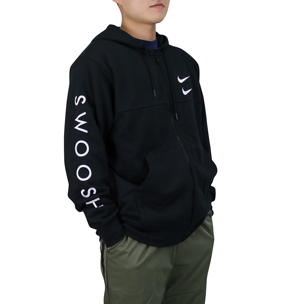 NIKE NSW SWOOSH HOODIE FZ FT 男連帽外套CU3927010 黑| 蝦皮購物