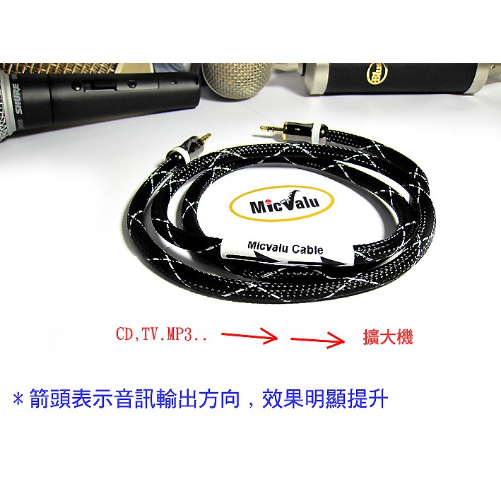Micvalu 麥克樂手工線有方向性日本canare音頻線發燒線3 5轉3 5對錄線3 5mm對3 5mm3535 蝦皮購物